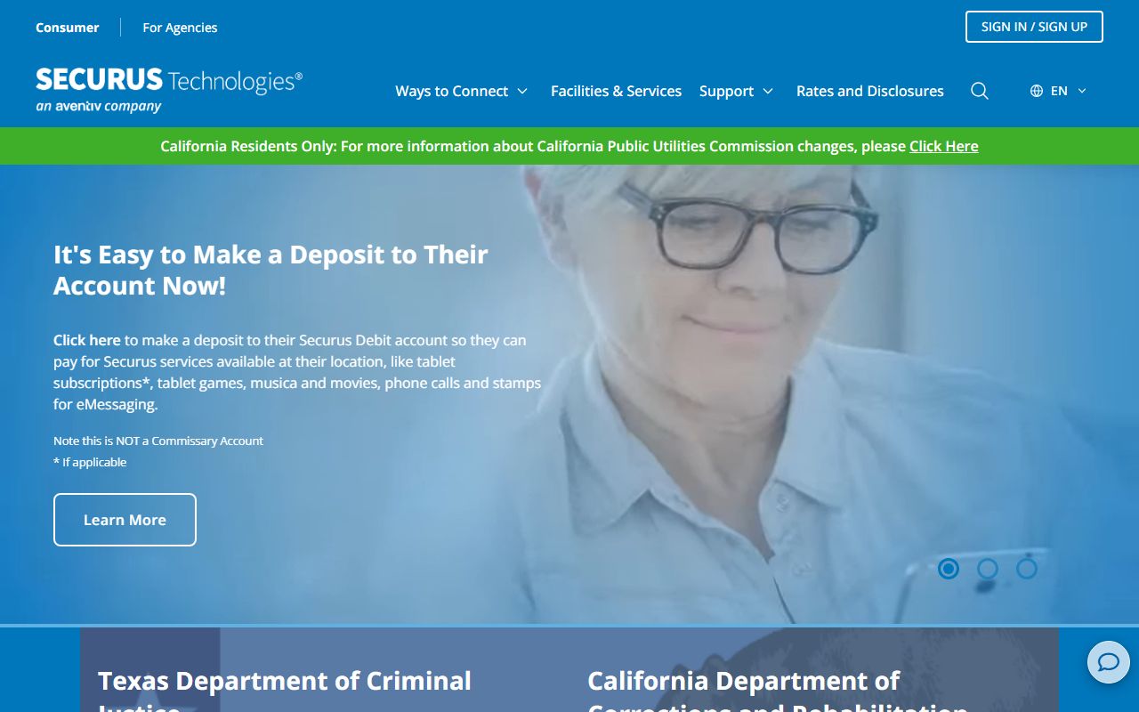 Kosciusko County inmate records Securus remote visitation provider