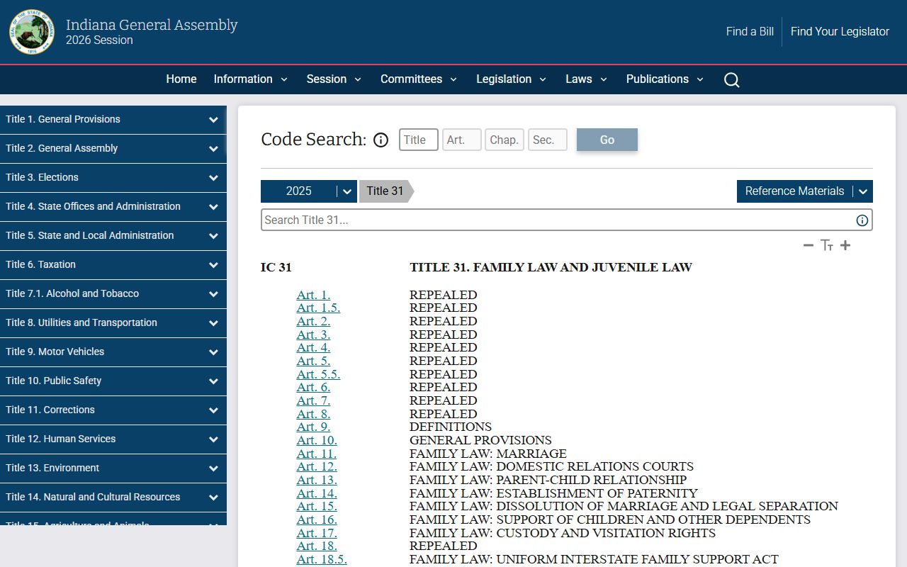 Kosciusko County probate records Indiana family and guardianship law source